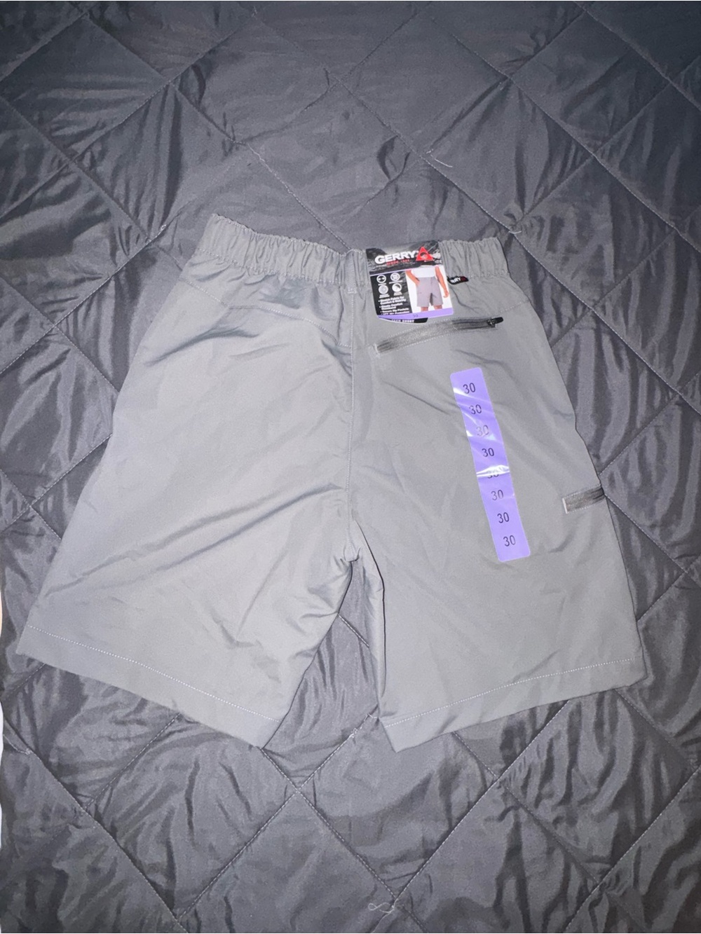 Gerry Weber Men's Light Gray Hybrid Cargo Shorts - Picture 2 of 3